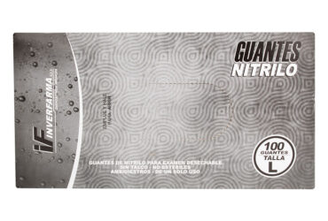 GUANTE NITRILO NEGRO T.L 100 UND INVERFA