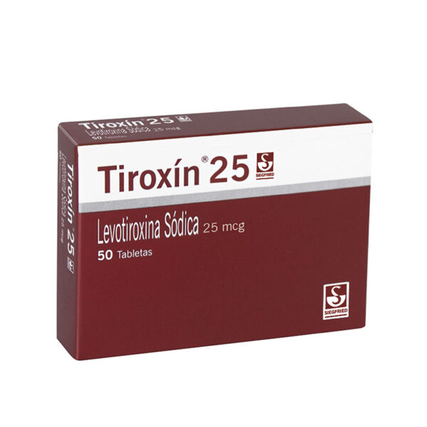 TIROXIN 25 MG 50 TABLETAS(PDB)