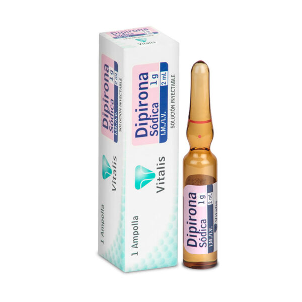 DIPIRONA 1G/2ML 1 AMPOLLA VT