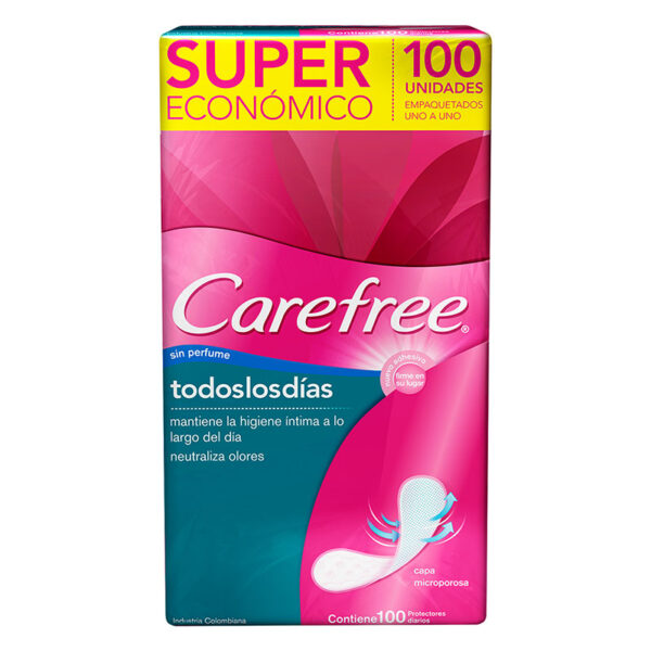 PROT.CAREFREE TODOS LOS DIAS 100 UND S.P