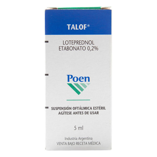 Talof TALOF 0.2% SUSPENSION OFT.5 ML(3%+)(PAE) - Droguerías Ronid