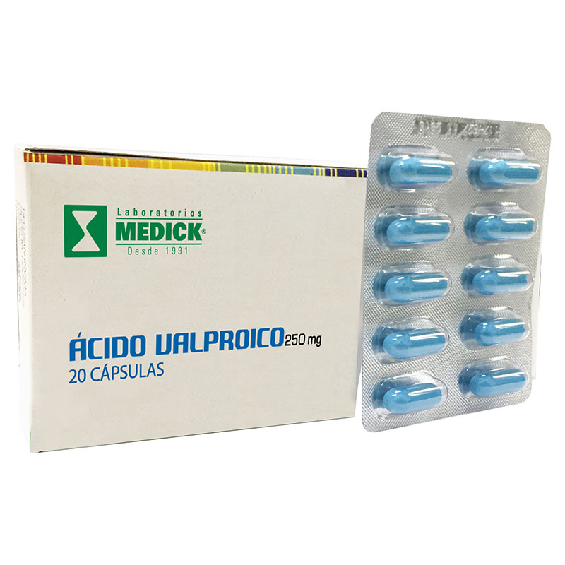 ACIDO VALPROICO 250 MG 20 CAPS