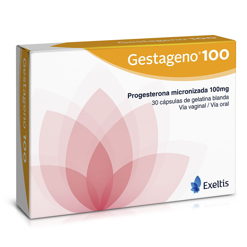 GESTAGENO 100 MG 30 CAPSULAS