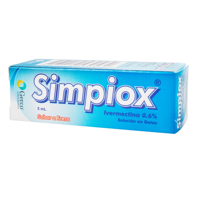 SIMPIOX 0.6% IVERMECTINA GOTAS 5 ML