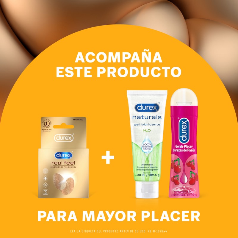 PRESERVAT.DUREX REAL FEEL 3 UND - Imagen 5