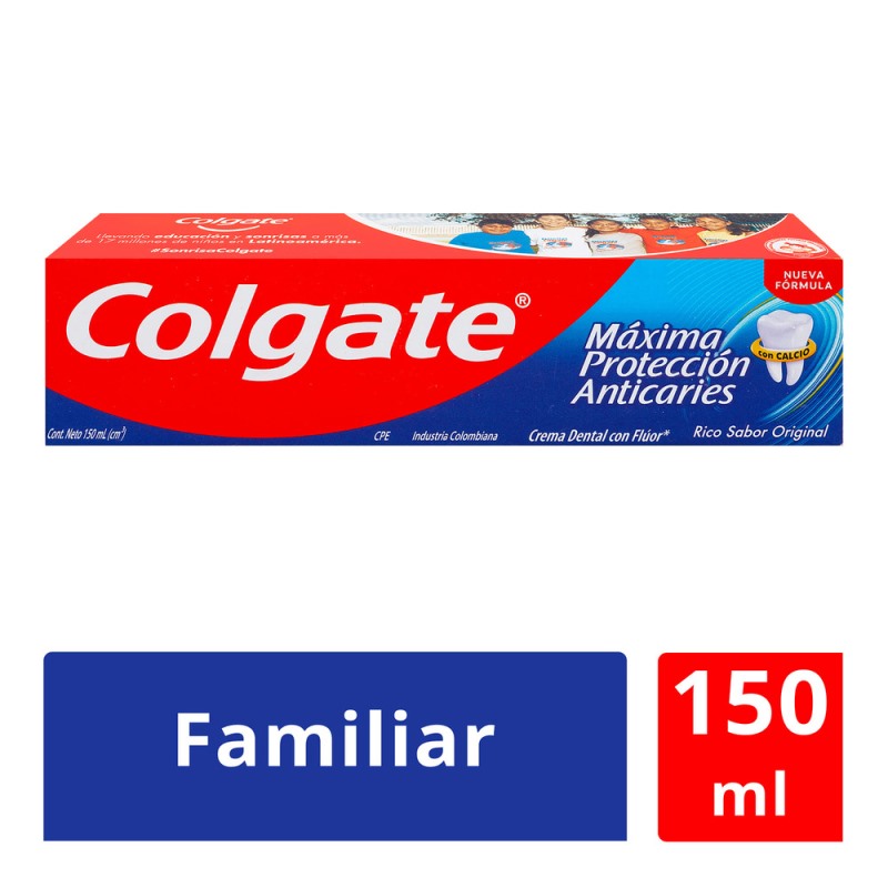 CRE.COLGATE MENTA ANTICARIES 150 ML