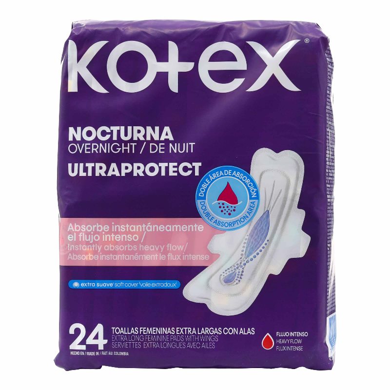 TOA.KOTEX NOCTURNA ULTRAPRTOTECT 24 UND
