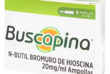BUSCAPINA 20 MG 1 ML 3 AMPOLLAS