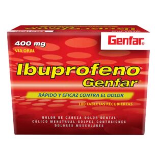 IBUPROFENO 400 MG 100 TABLETAS GF