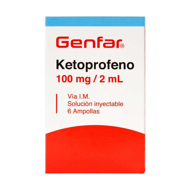 KETOPROFENO 100 MG 6 AMPOLLAS GF