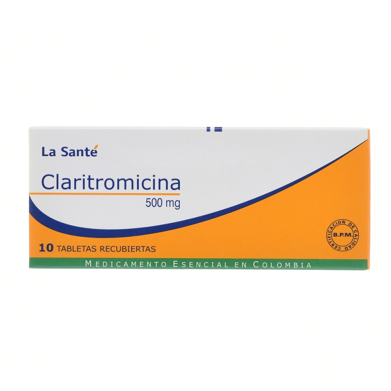 CLARITROMICINA 500 MG 10 TABLETAS LS