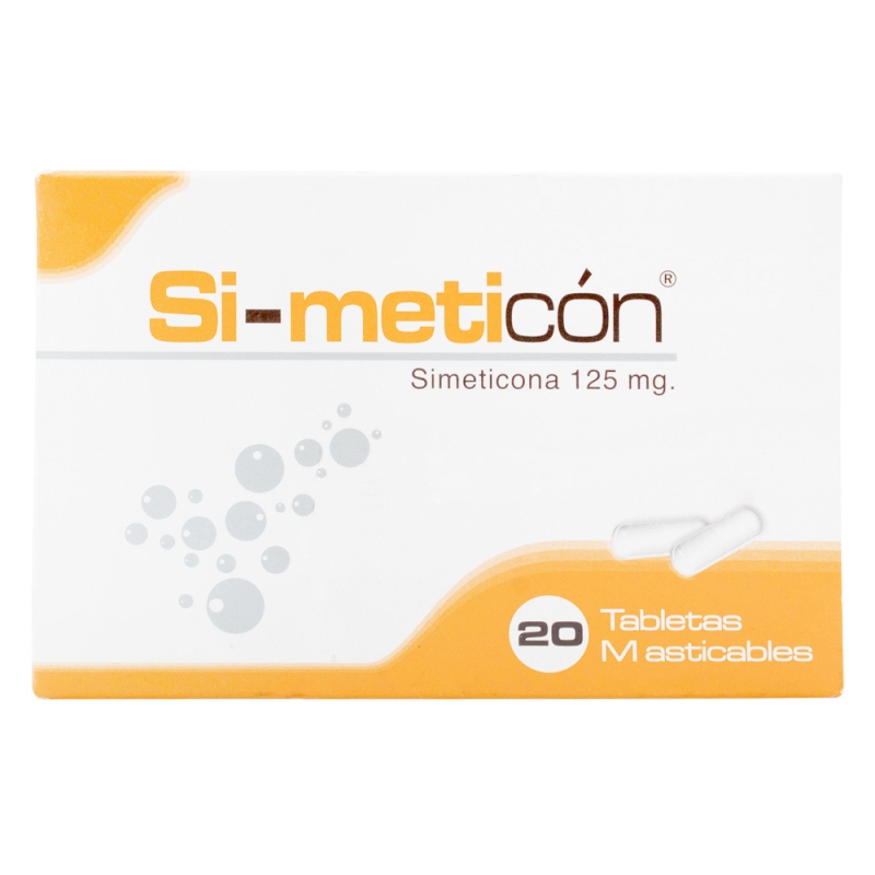 SIMETICON 125 MG 20 TABLETAS