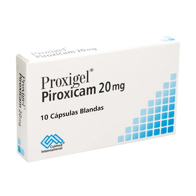PROXIGEL PIROXICAM 20 MG 10 CAPSULAS