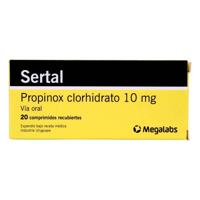 SERTAL 10 MG 20 GRAGEAS
