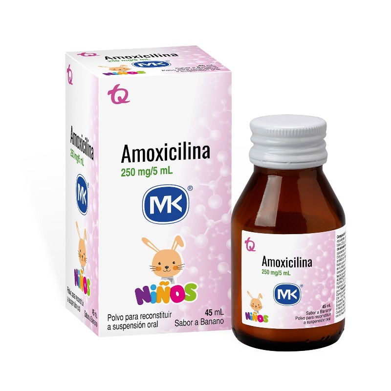 AMOXICILINA 250 MG SUSPENSION 45 ML MK