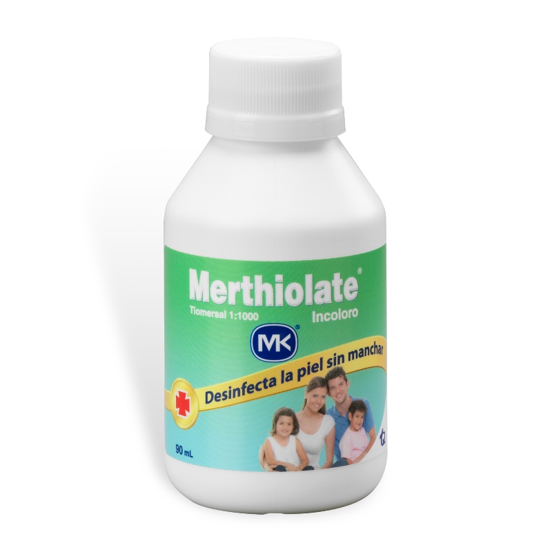 MERTHIOLATE INCOLORO TECNOQUIMICAS 90 ML - Imagen 2