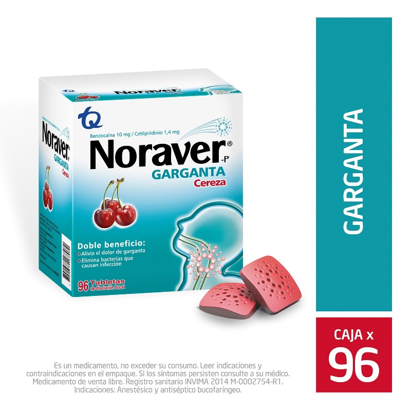 NORAVER CEREZA 96 PASTILLAS(A)