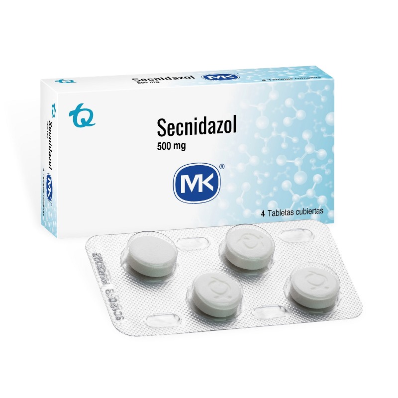 SECNIDAZOL 500 MG 4 TABLETAS MK