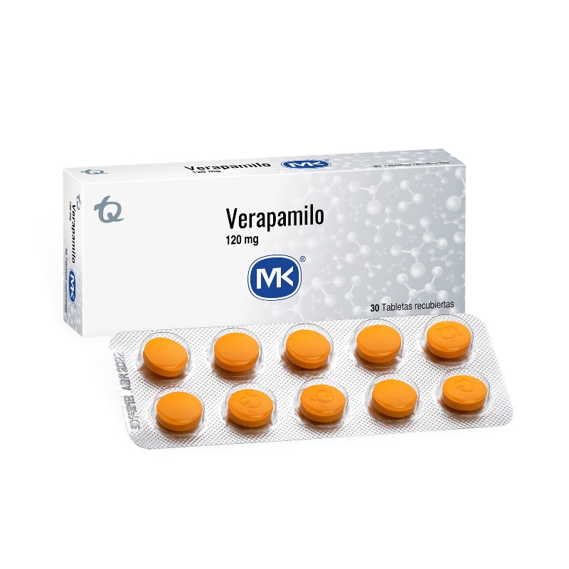 VERAPAMILO 120 MG 30 TABLETAS MK(P)9252