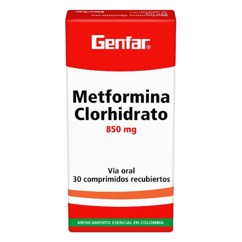 METFORMINA 850 MG 30 TABLETAS GF - Imagen 2