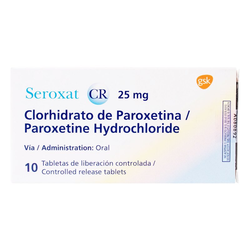 SEROXAT CR 25 MG 10 TABLETAS (3%+)(PAE)