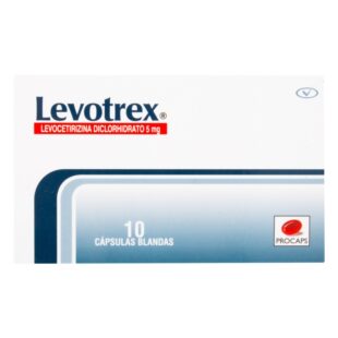 LEVOTREX 5 MG 10 CAPSULAS (3%+)(PAE)