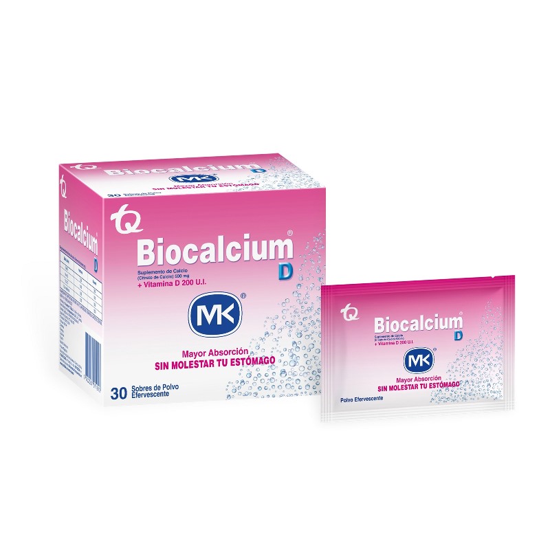 BIOCALCIUM D POLVO 500 MG 30 SBS MK - Imagen 2