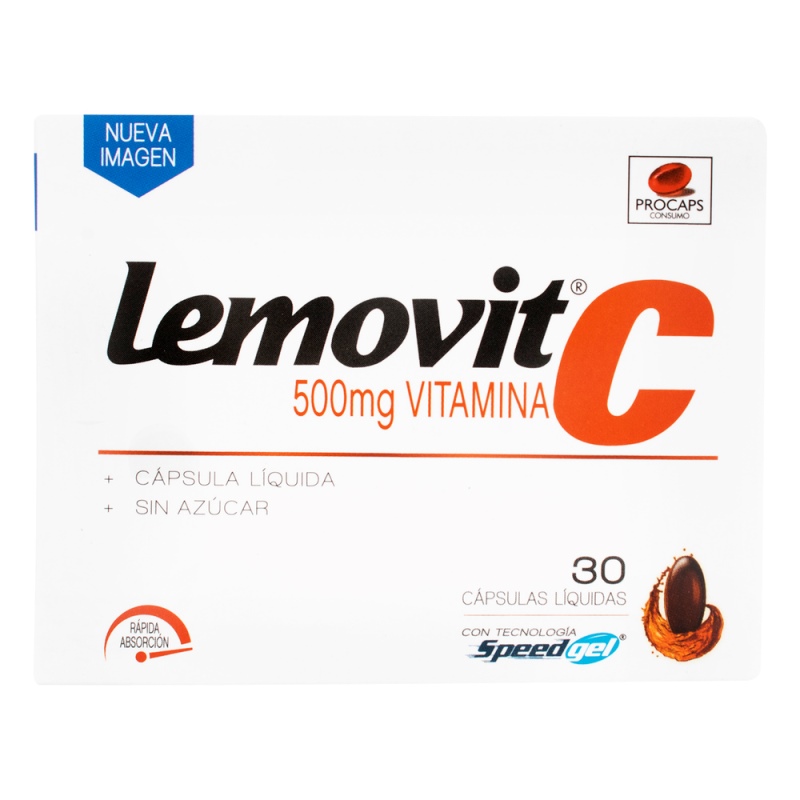 LEMOVIT C 500 MG 30 CAP.BLANDA GELATIN.