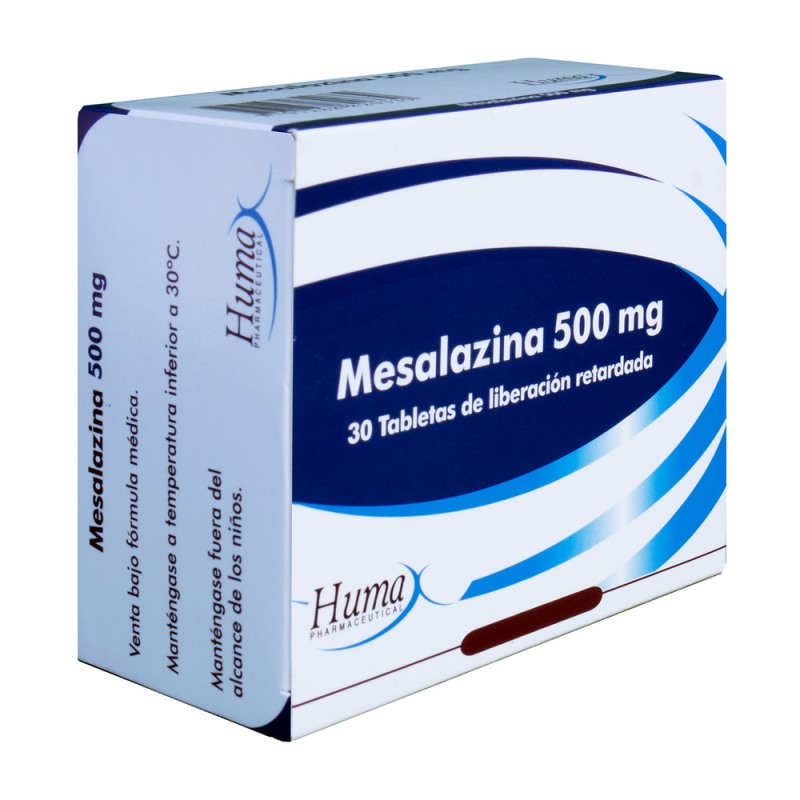 MESALAZINA 500 MG 30 TABLETAS HP(P)44700