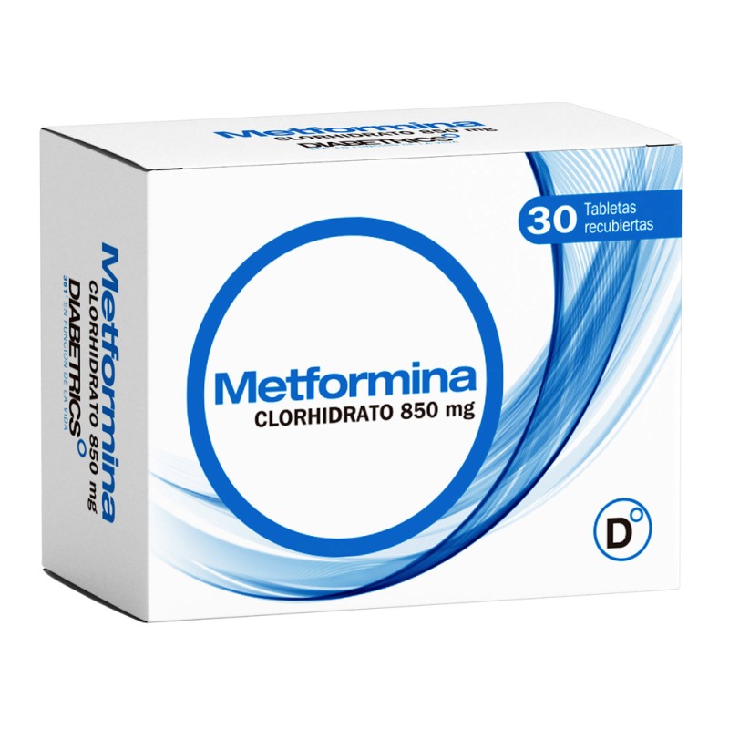 METFORMINA 850 MG 30 TABLETAS PC - Imagen 2