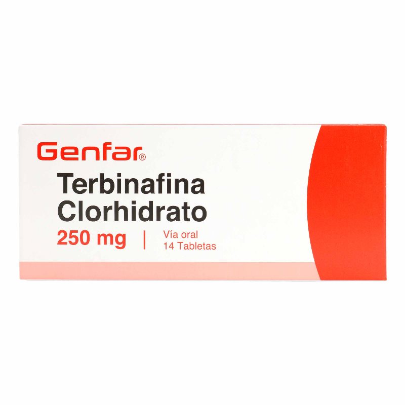 TERBINAFINA 250 MG 14 TABLETAS GF
