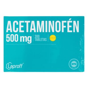 ACETAMINOFEN 500 MG 300 TABLETAS LP