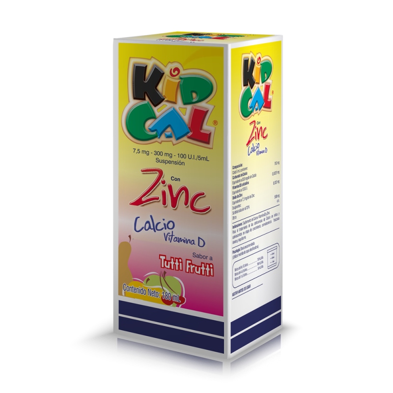 KIDCAL SUSP.180 ML TUTIFRUTTI (3%+) - Imagen 2