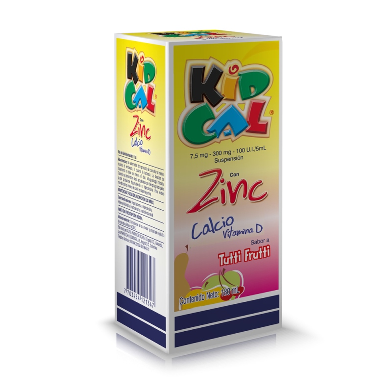 KIDCAL SUSP.180 ML TUTIFRUTTI (3%+) - Imagen 3