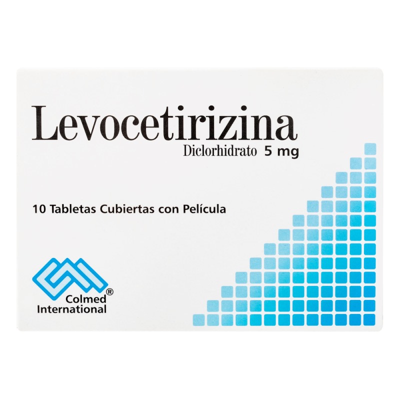LEVOCETIRIZINA 5 MG 10 TABLETAS PC