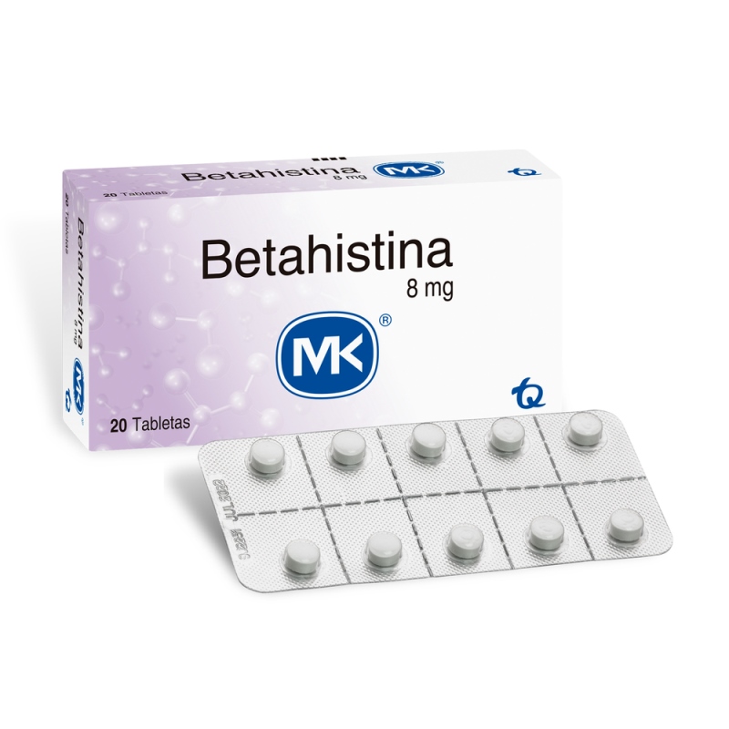 BETAHISTINA 8 MG 20 TABLETAS MK - Imagen 3