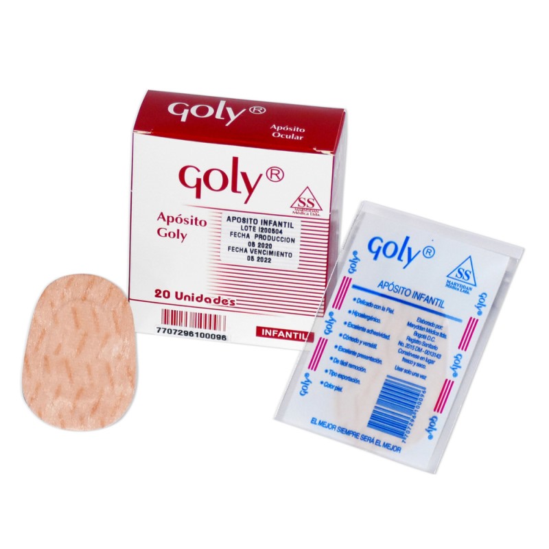 APOSITO OCULAR GOLY INFANTIL 20 UND - Imagen 3