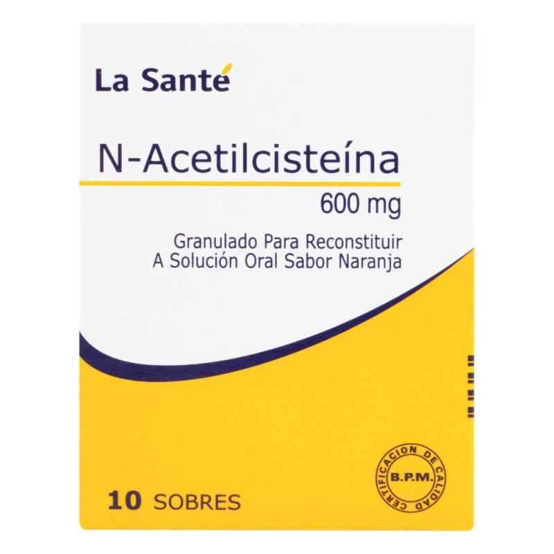 N-ACETILCISTEINA 600 MG 10 SBS LS