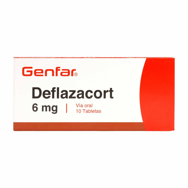 DEFLAZACORT 6 MG 10TABLETAS GF