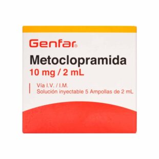 METOCLOPRAMIDA 10 MG 2 ML 5 AMPOLLAS GF