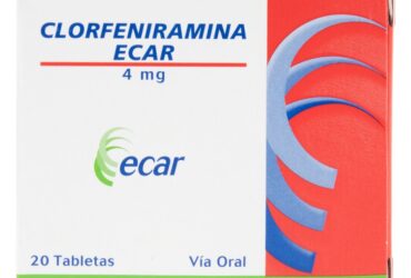 CLORFENIRAMINA 4 MG 20 TABLETAS EC