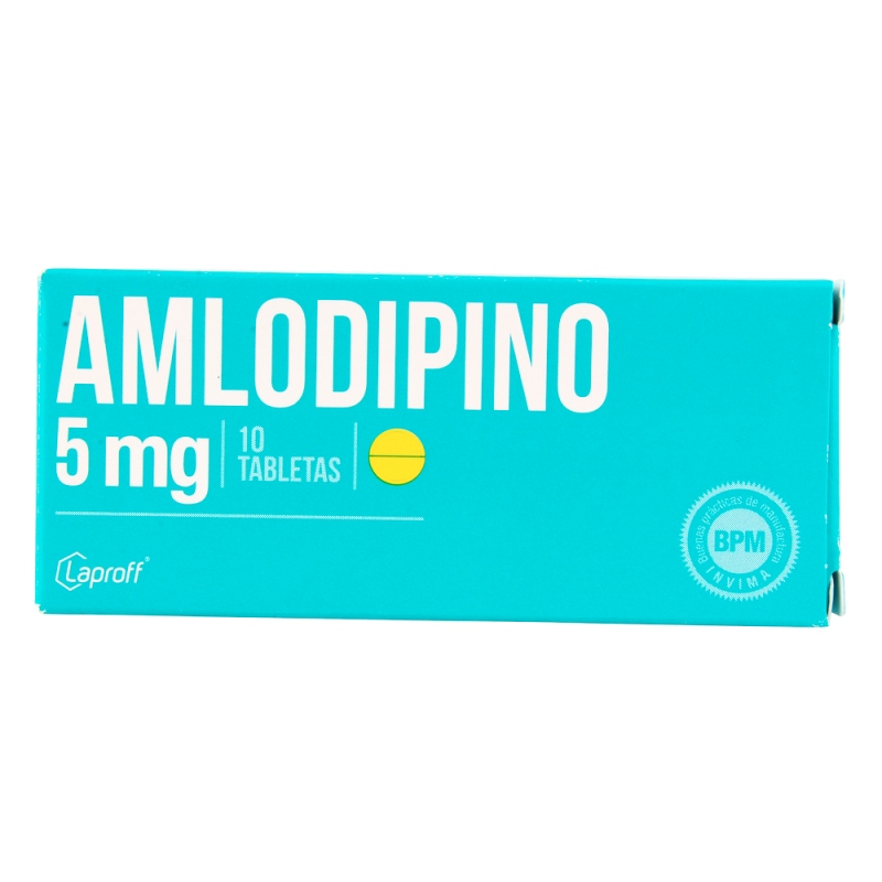 AMLODIPINO 5 MG 10 TABLETAS LP