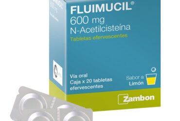 FLUIMUCIL EFERVECENTE 600 MG 20 TABLETAS