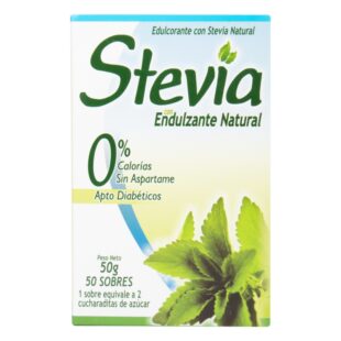 STEVIA ENDULZANTE 50 SOBRES