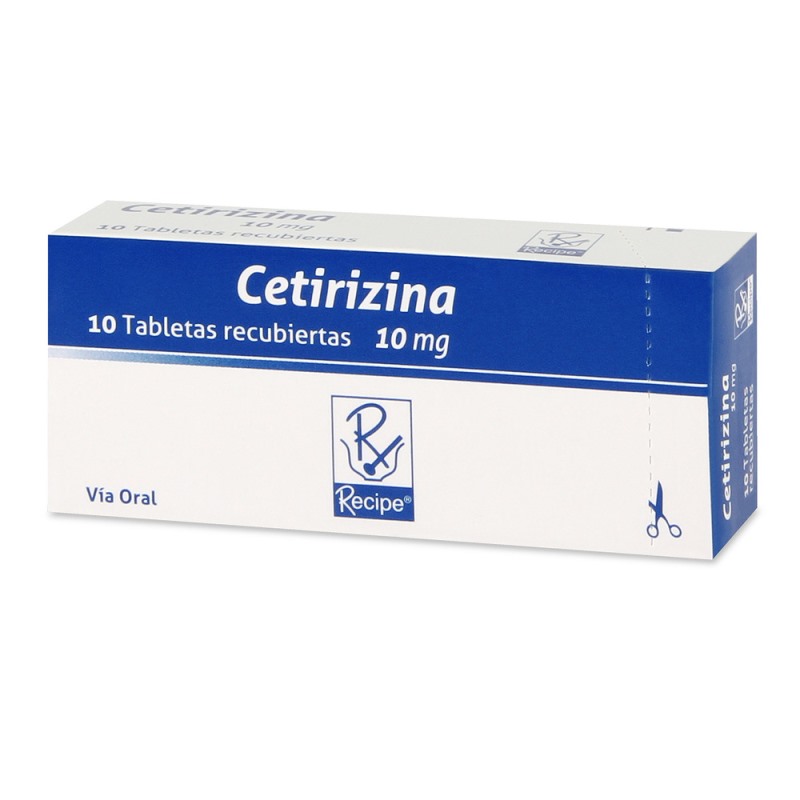 CETIRIZINA 10 MG 10 TABLETAS RC - Imagen 2