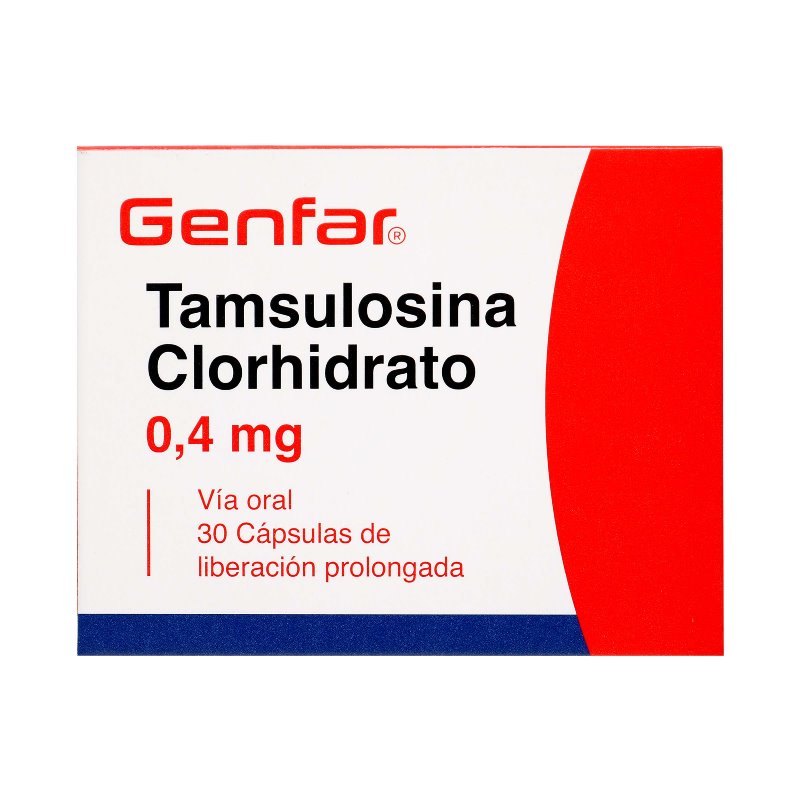 TAMSULOSINA 0.4 MG 30 CAPSULAS GF