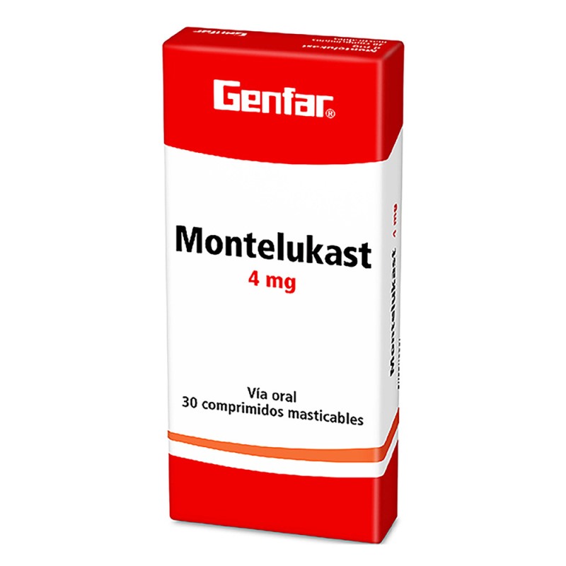 MONTELUKAST 4 MG 30TABLETAS GF - Imagen 2