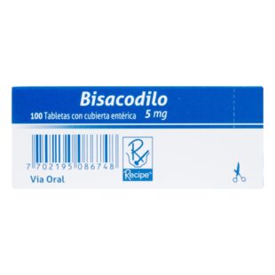 BISACODILO 5 MG 100 TABLETAS RC