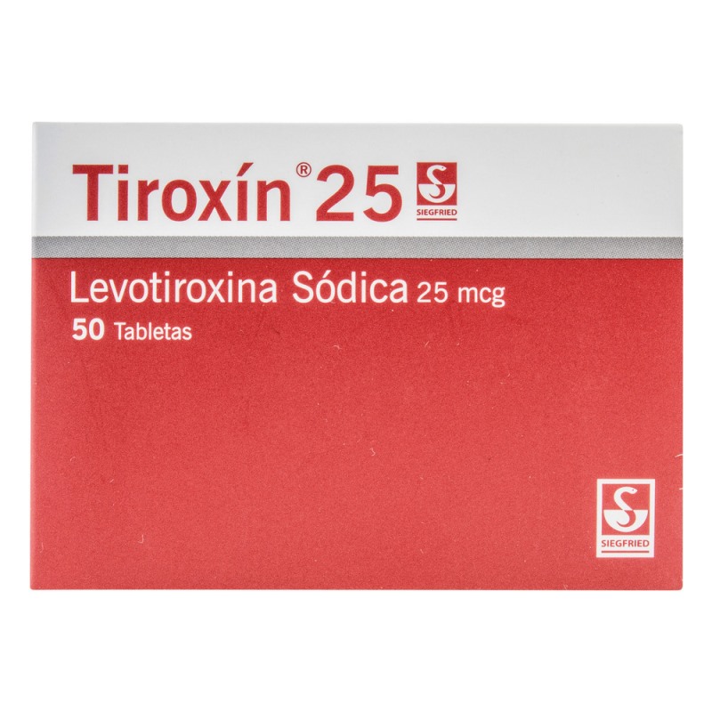 TIROXIN 25 MG 50 TABLETAS(PDB)