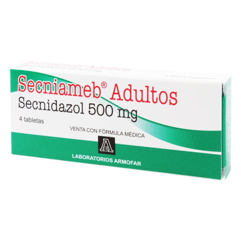 SECNIAMEB ADULTOS 500 MG 4 TBS - Imagen 2